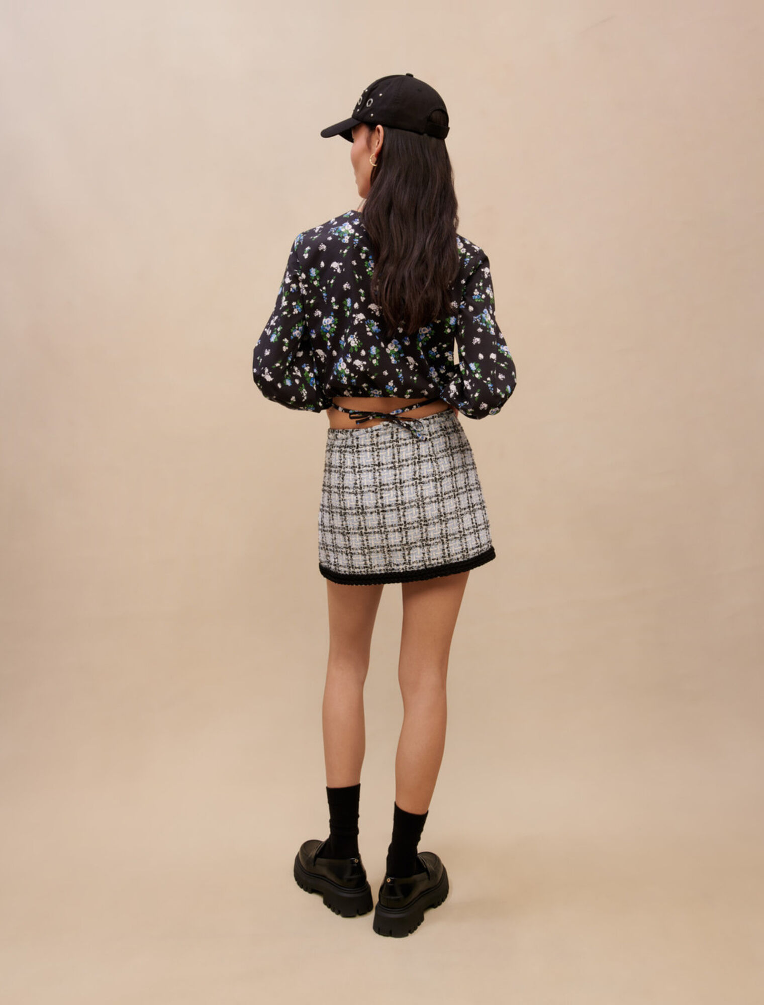 Floral tie top