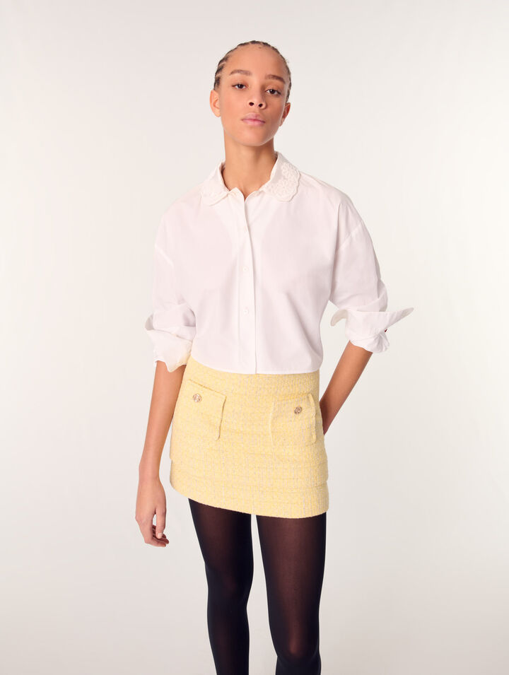 Mini-jupe en tweed