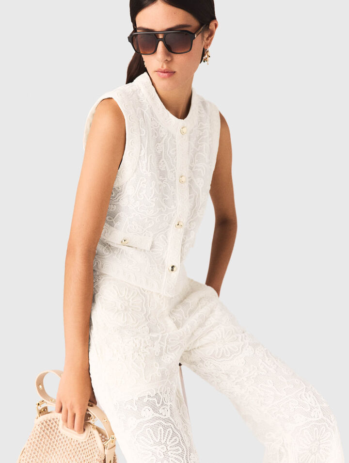 Veston en guipure