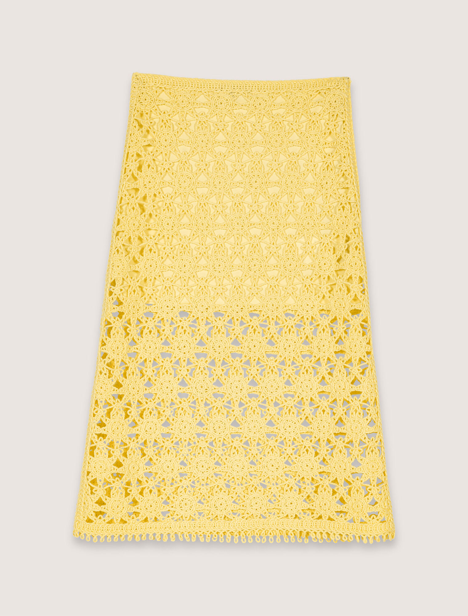 Long crochet skirt