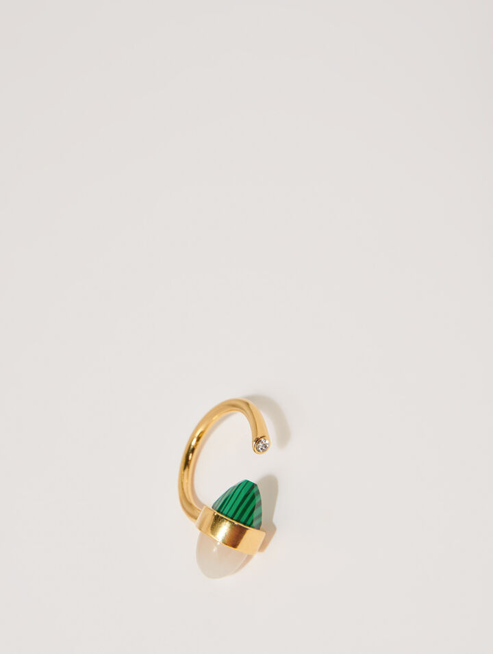 Bague ornée pierres naturelles