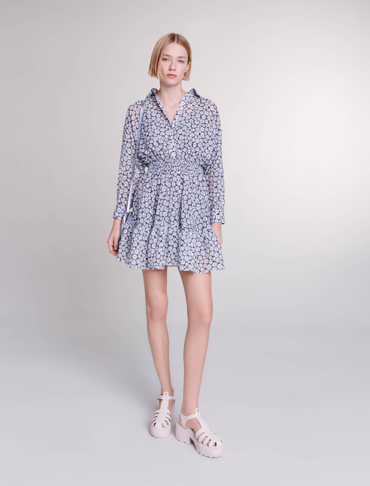 Maje robe fleurie online