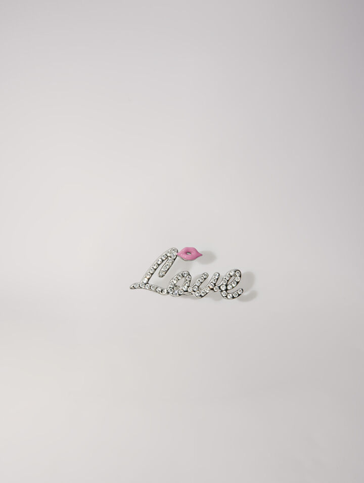 Rhinestone Love ring