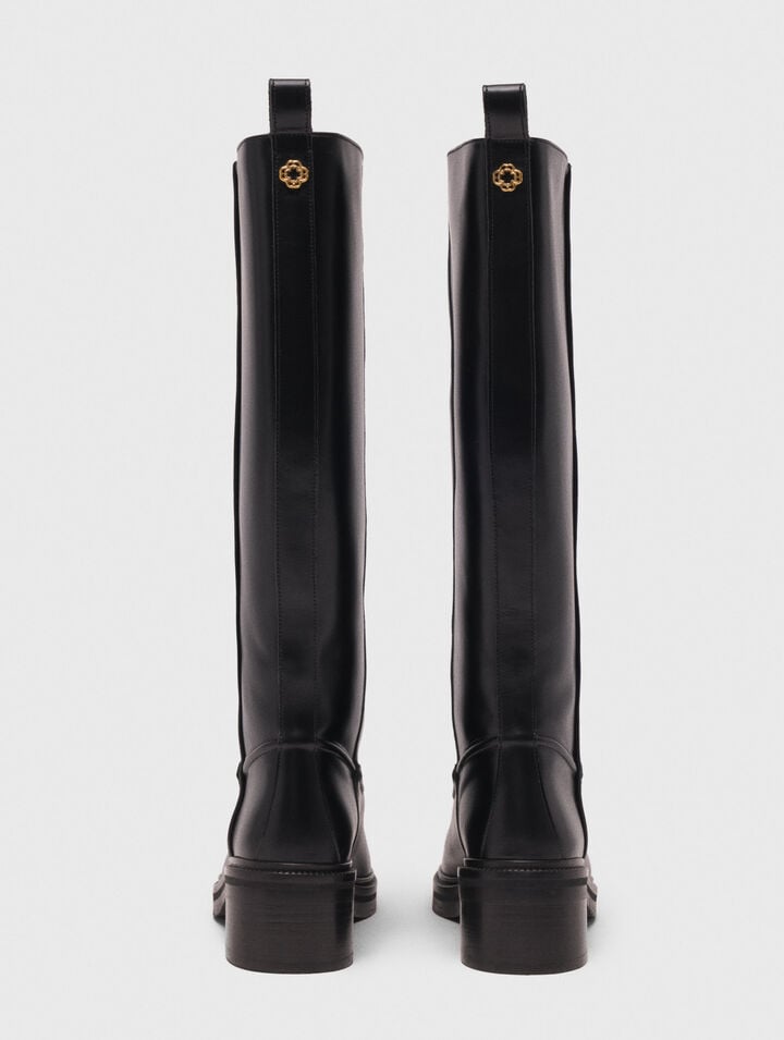 Leather boots