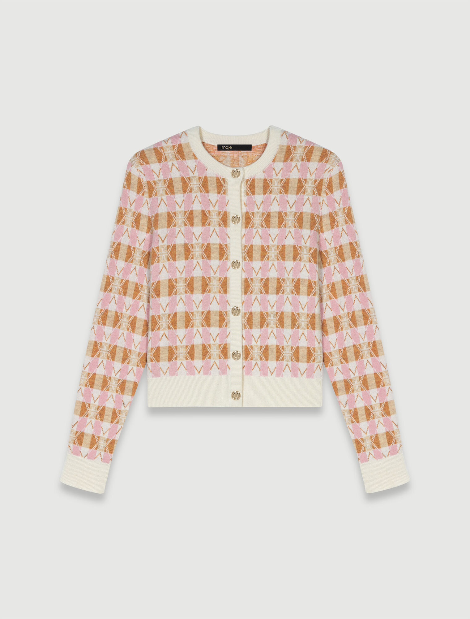 Cardigan à carreaux