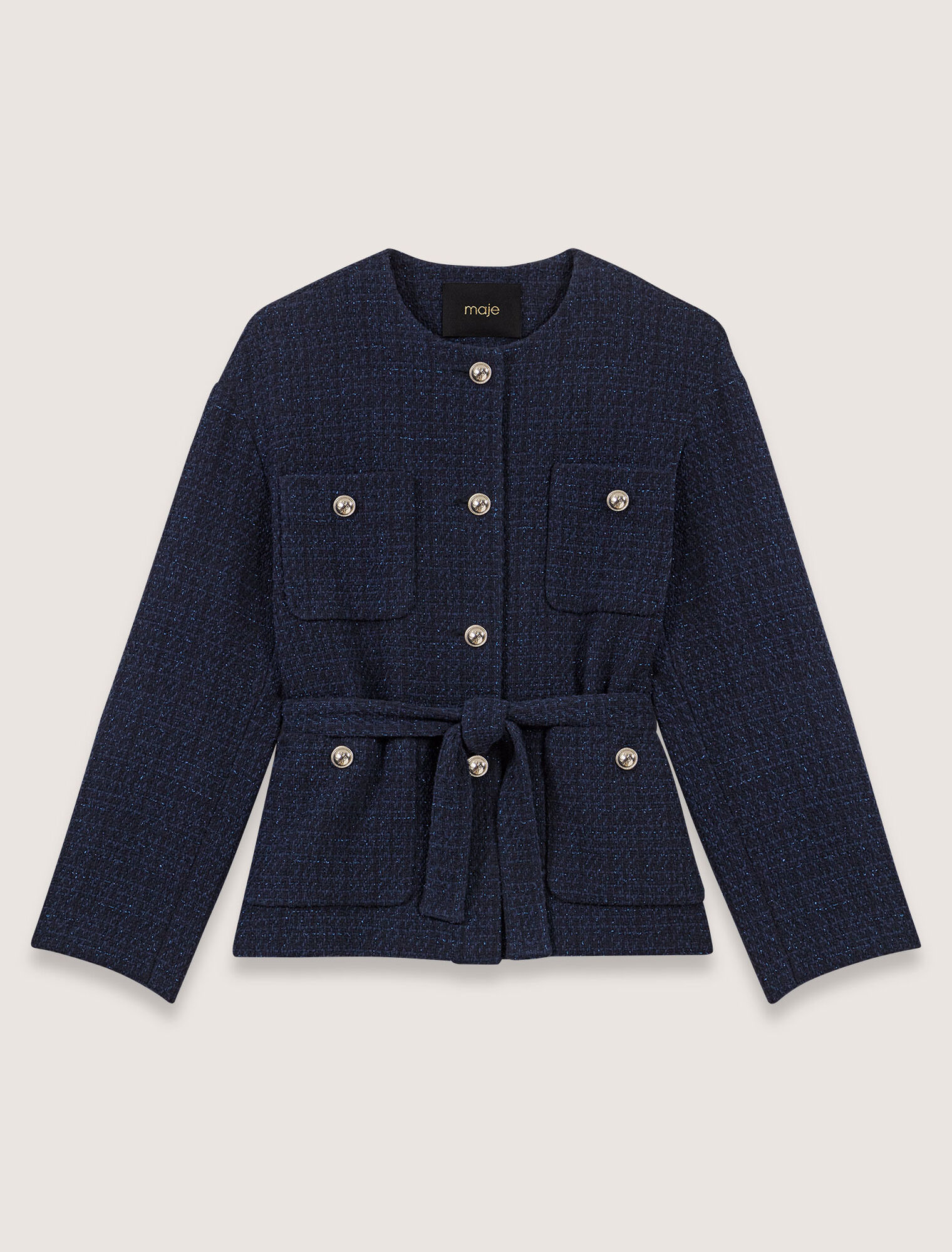 Veste 4 poches en tweed