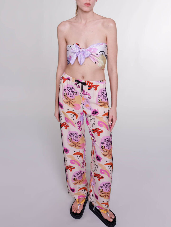 Pantalon en soie