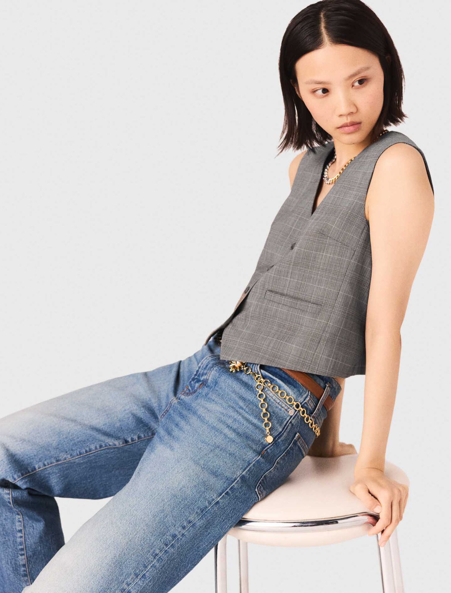 Veston de tailleur à carreaux