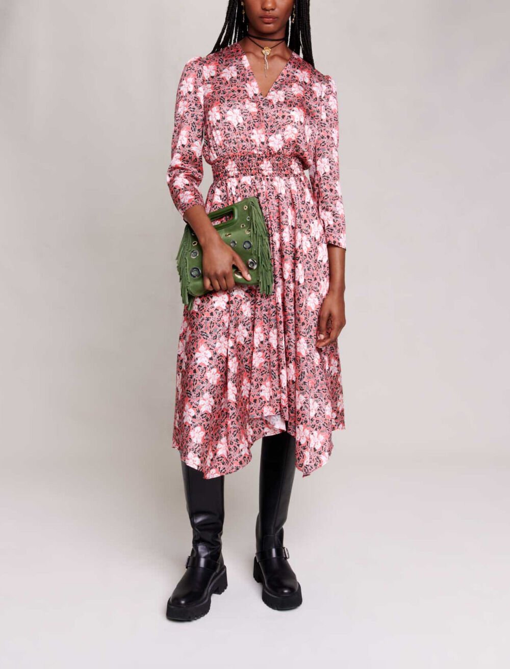 Robe maje fleurs shop