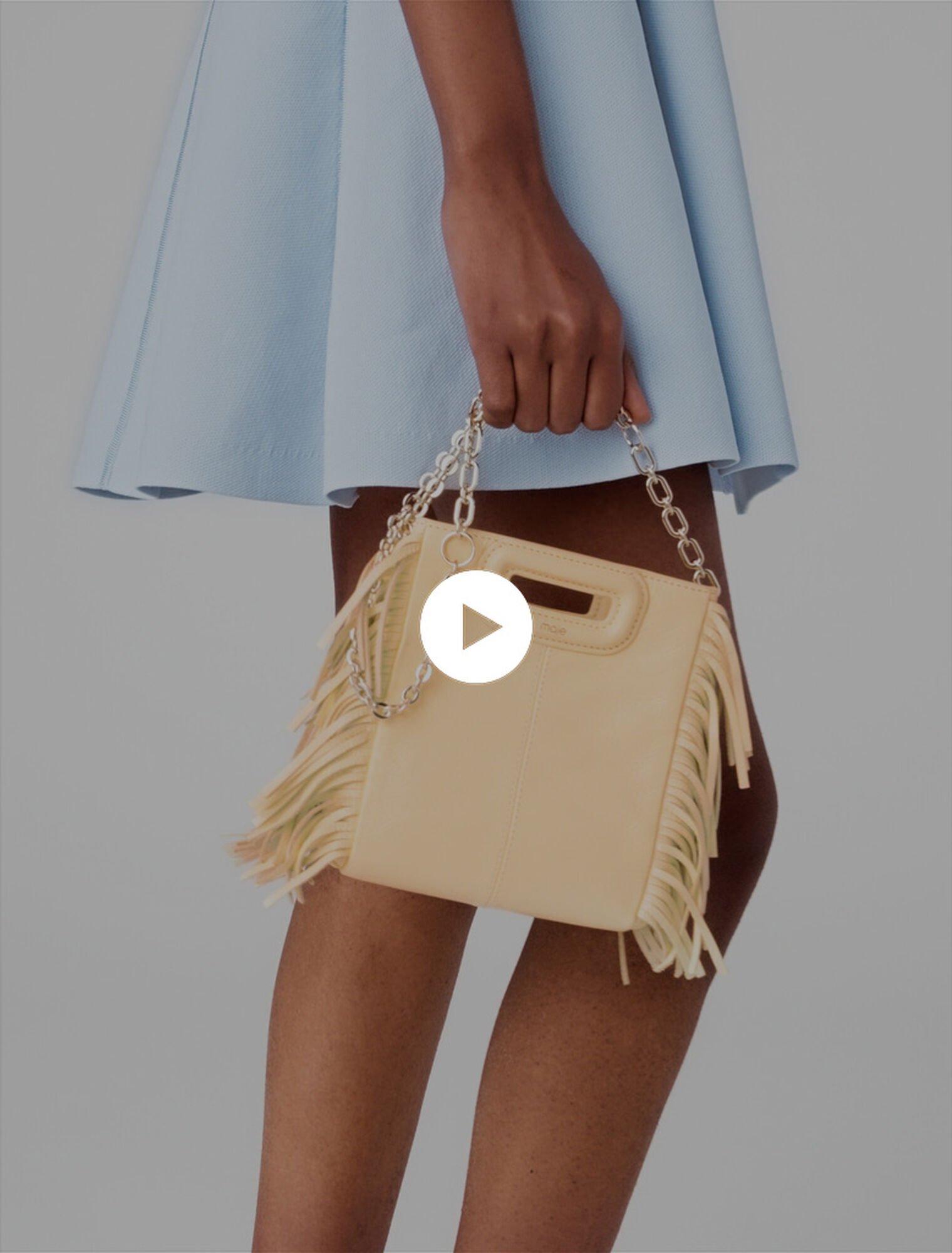 Sac M Mini cuir craquel&eacute; mat