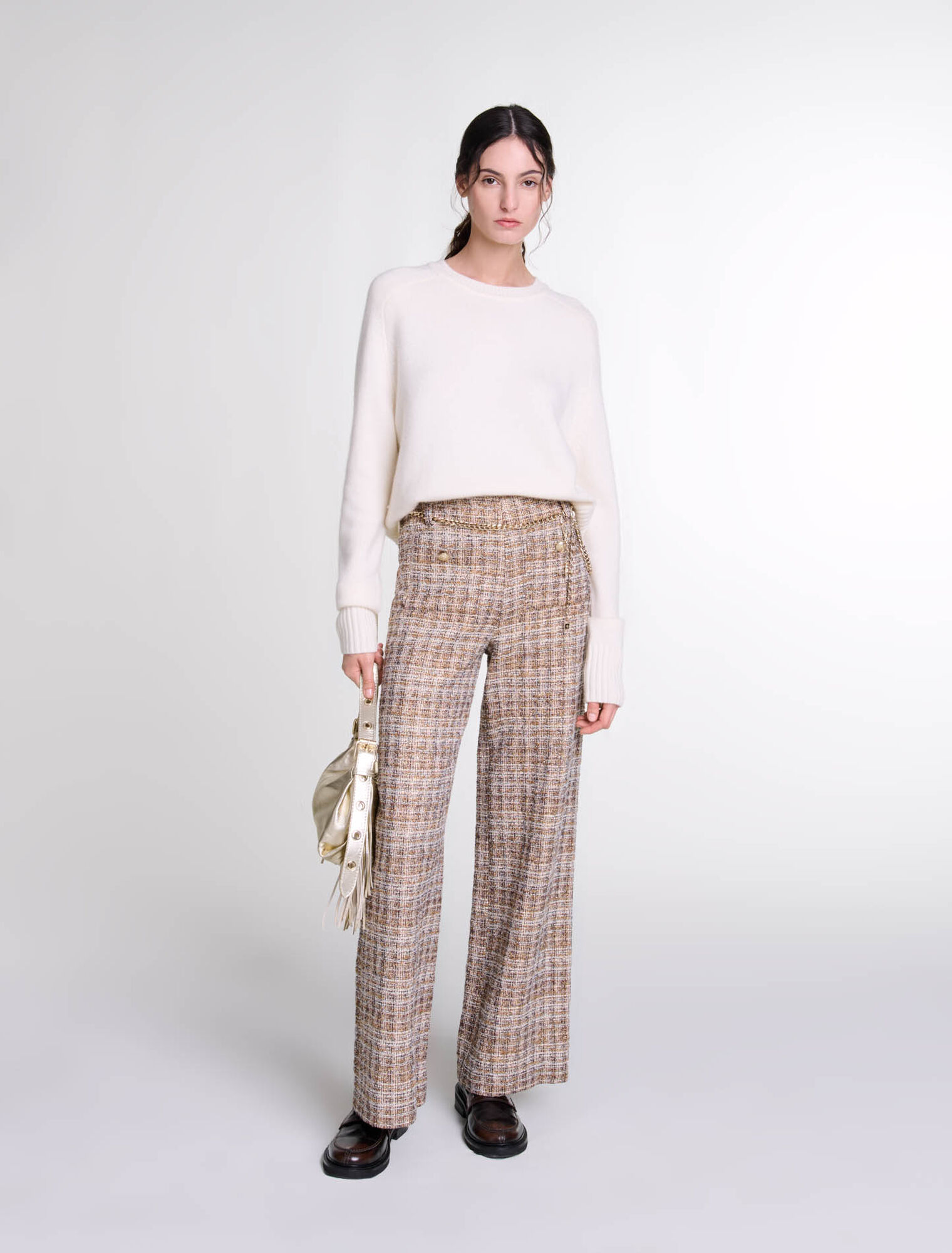 Pantalon en tweed