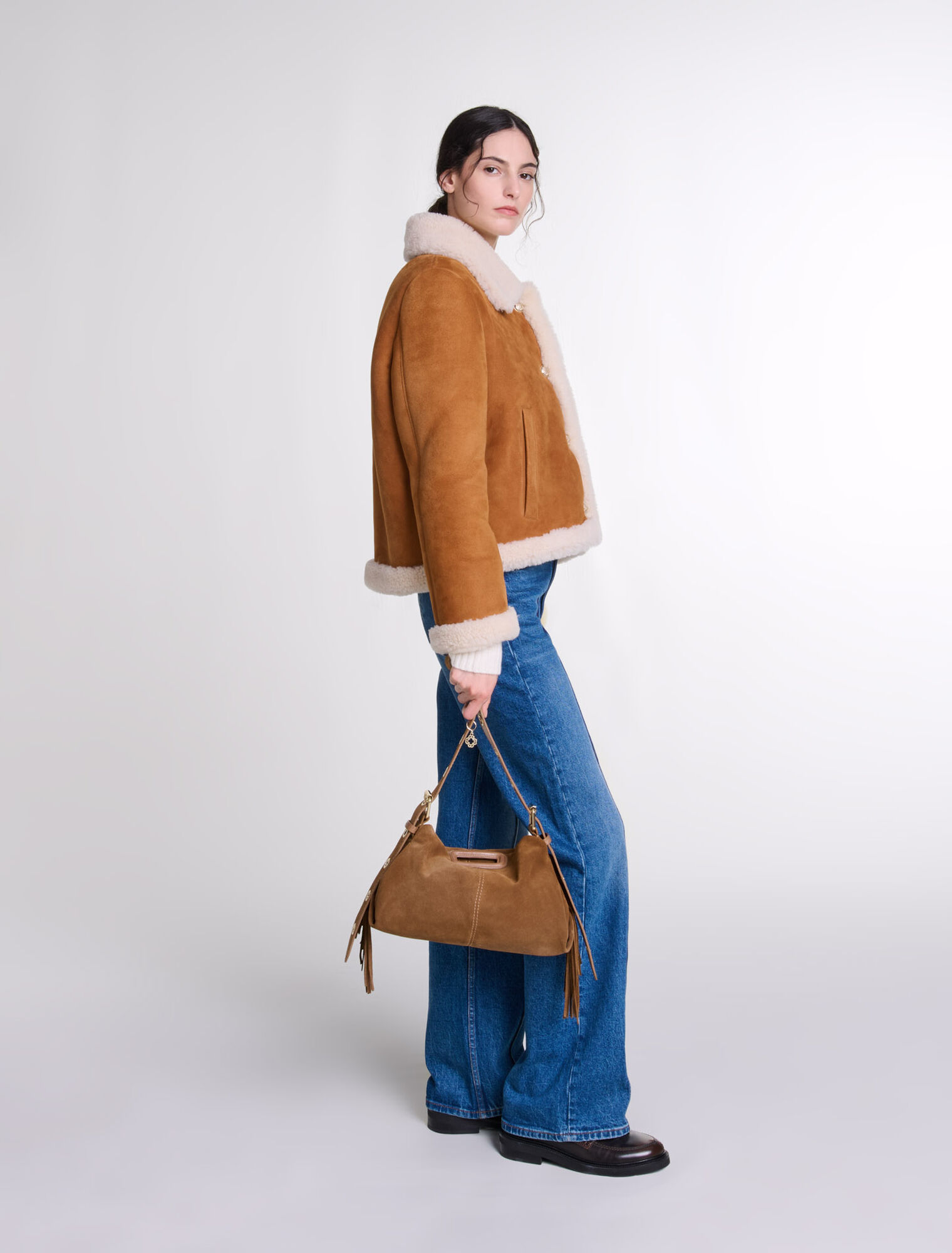Manteau fourré effet mouton