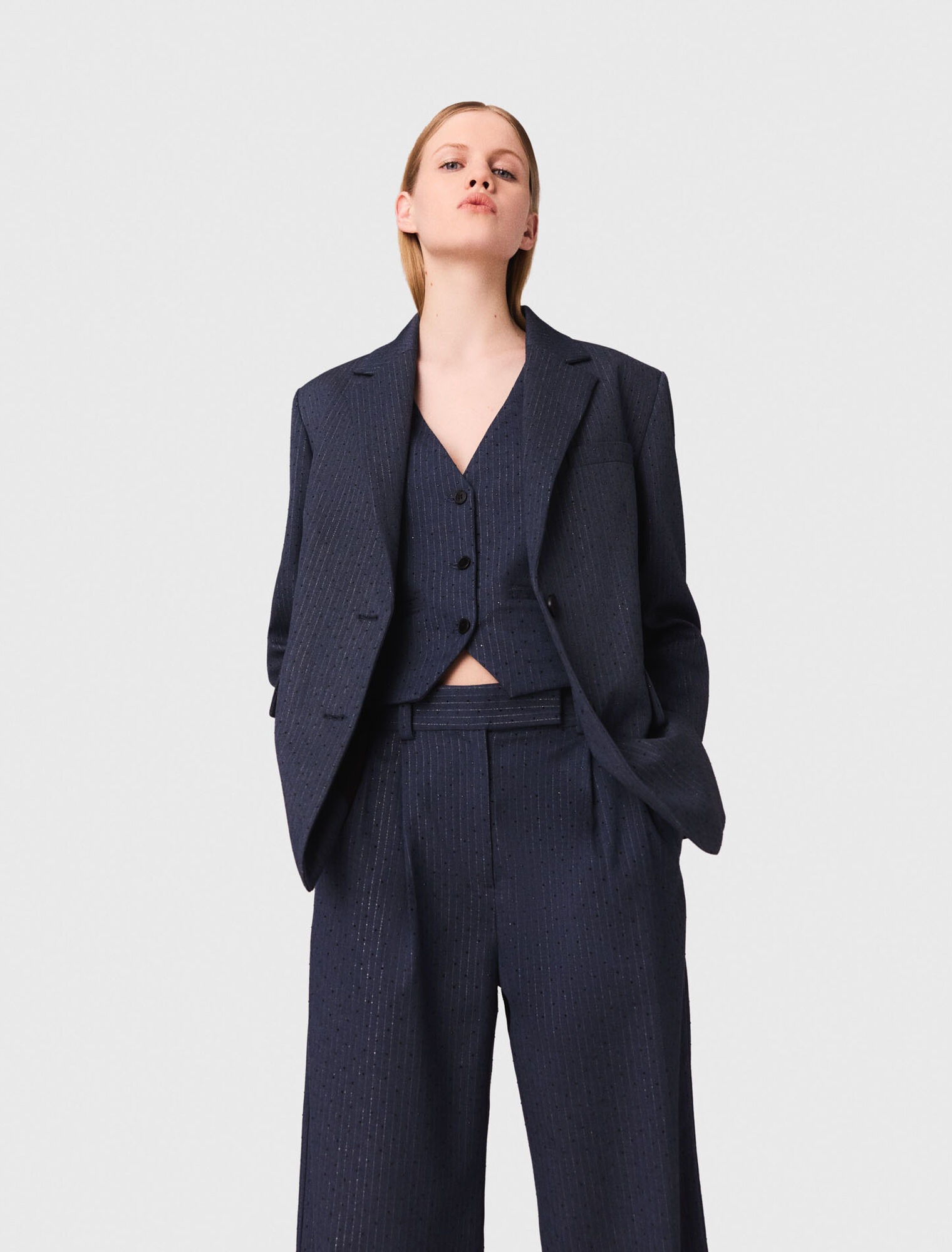 Rhinestone suit jacket