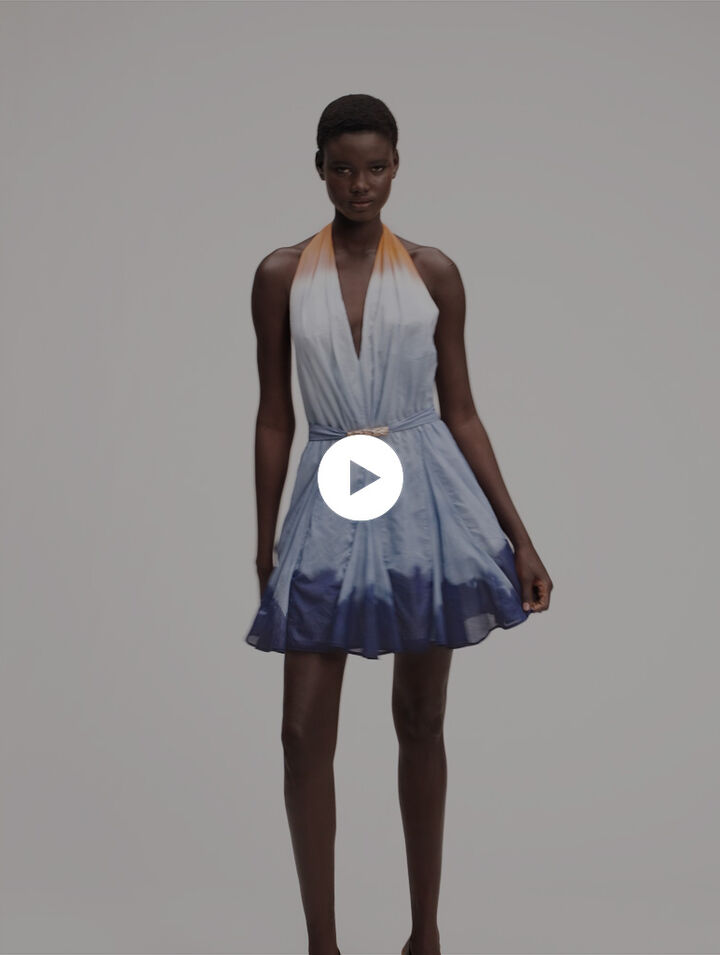 Robe courte tie & dye