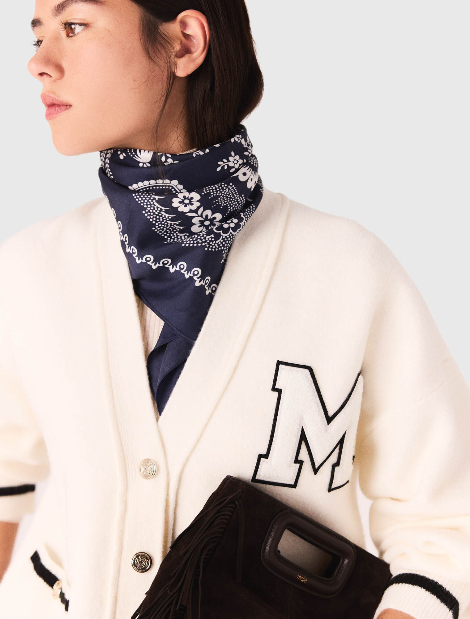 Sac M en cuir suède