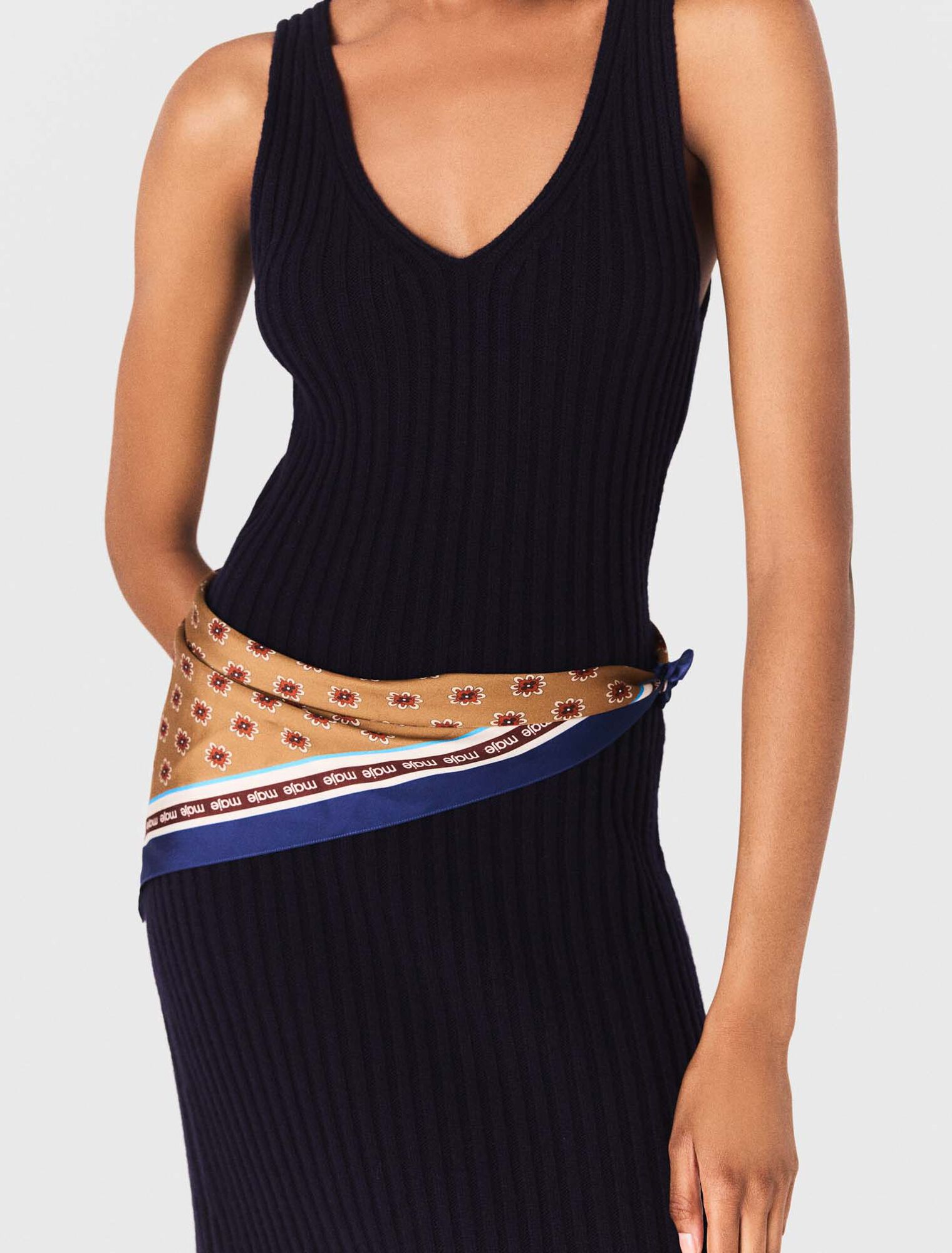 Robe en maille avec pull amovible
