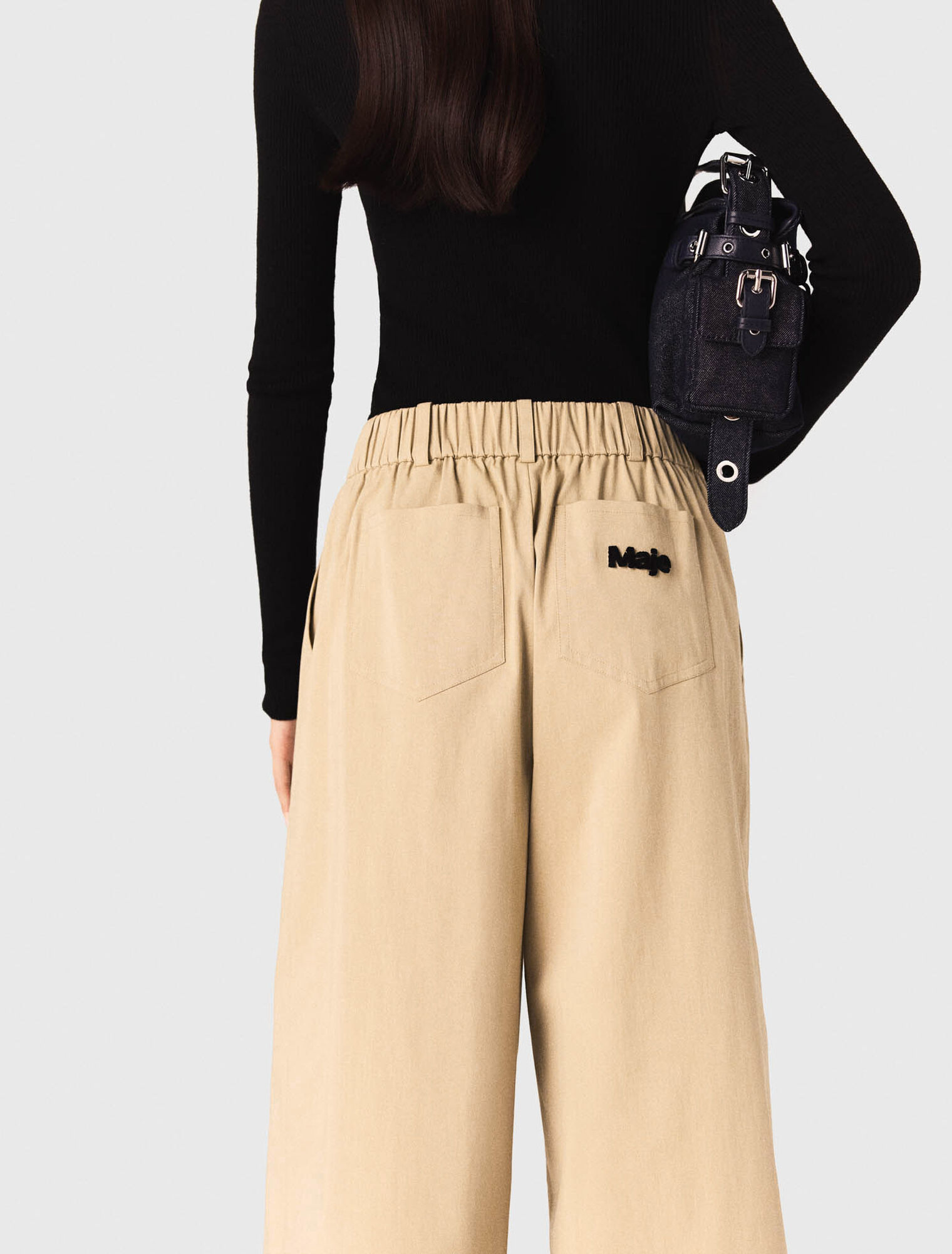 Pantalon large en coton