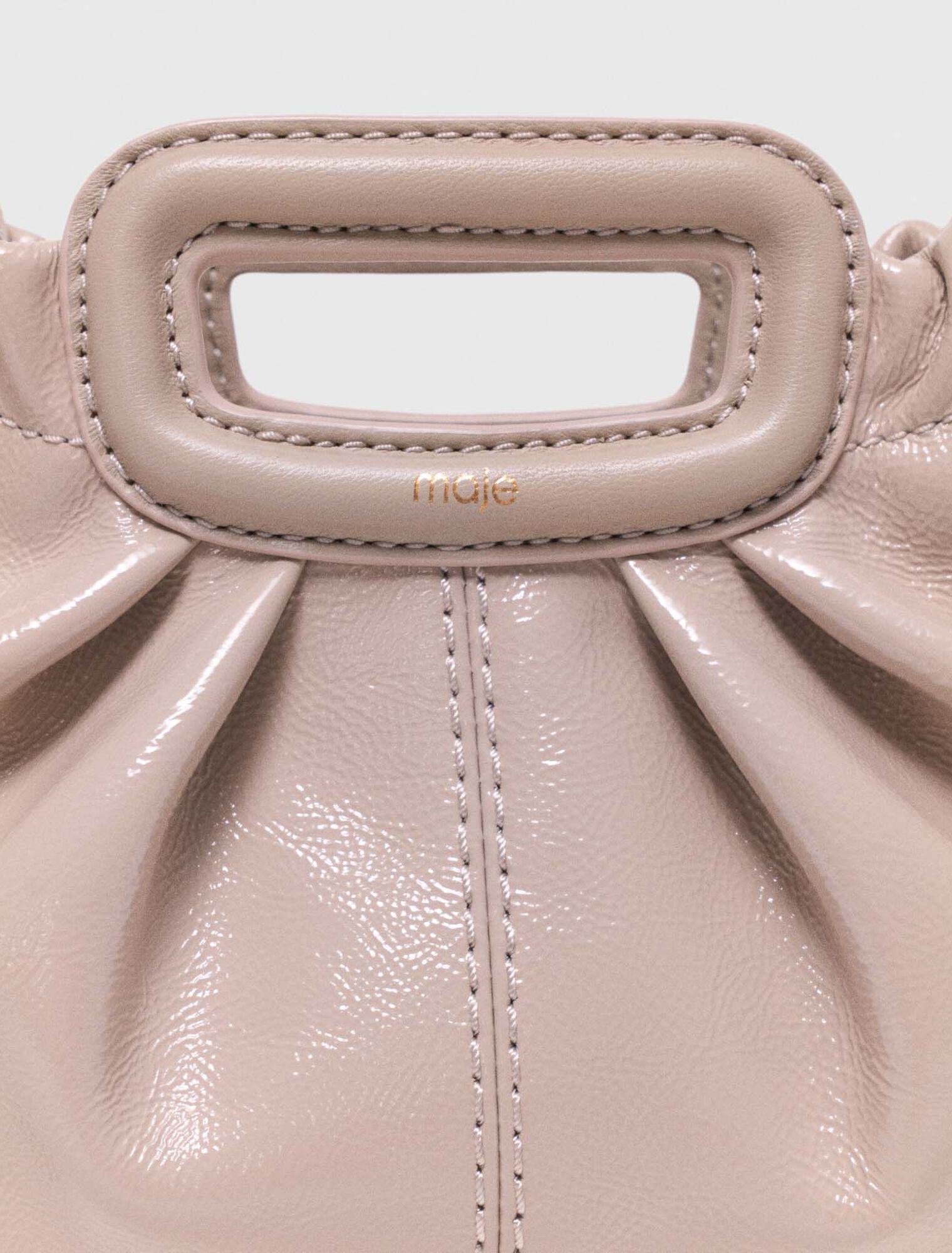 Mini clutch en cuir naplak