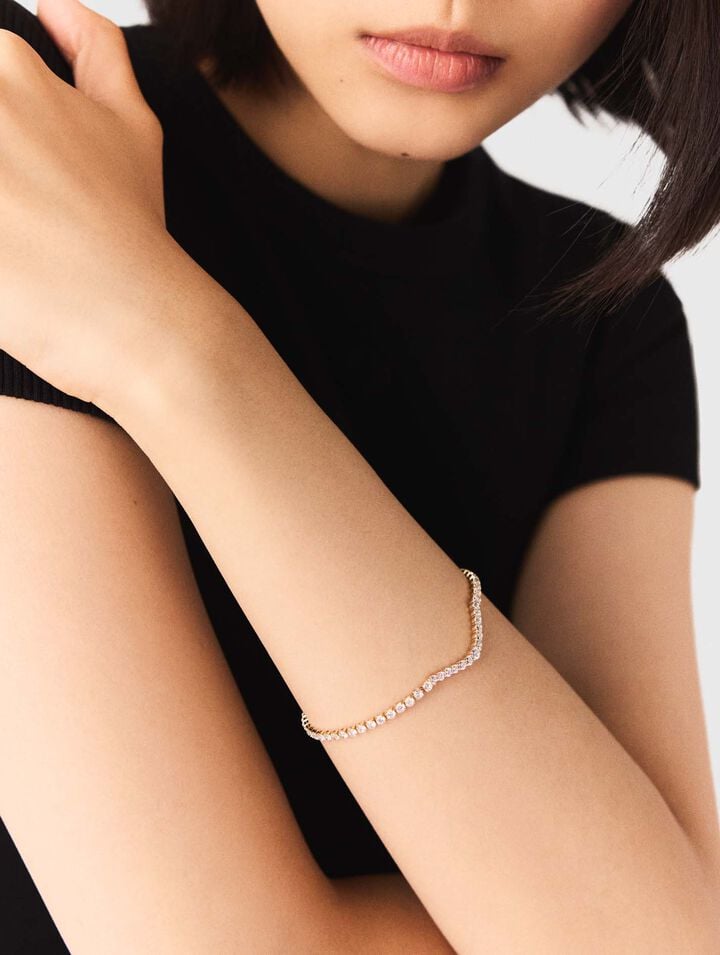 Bracelet cascade de strass