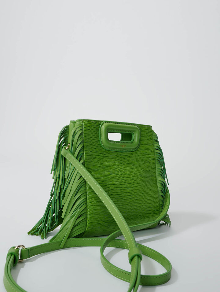 Lizard-effect leather