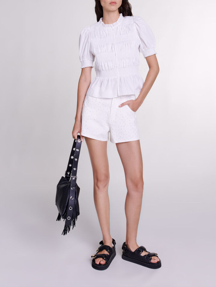 Smocked shirt