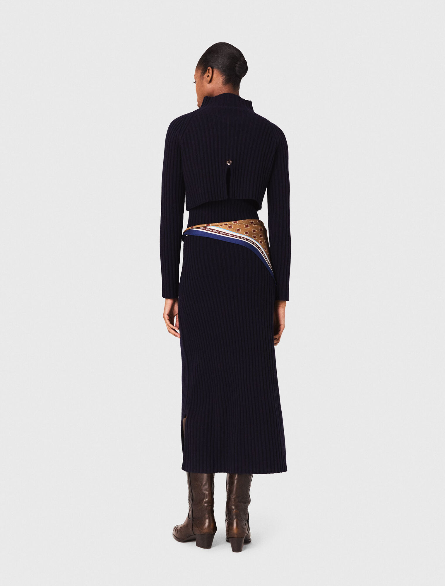 Robe en maille avec pull amovible
