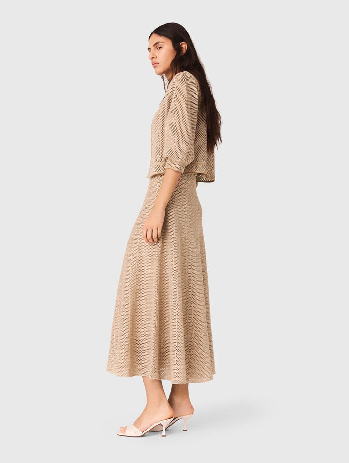 Rhinestone knit cardigan