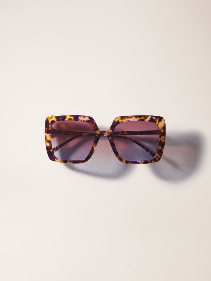 Lunettes rectangles en acétate