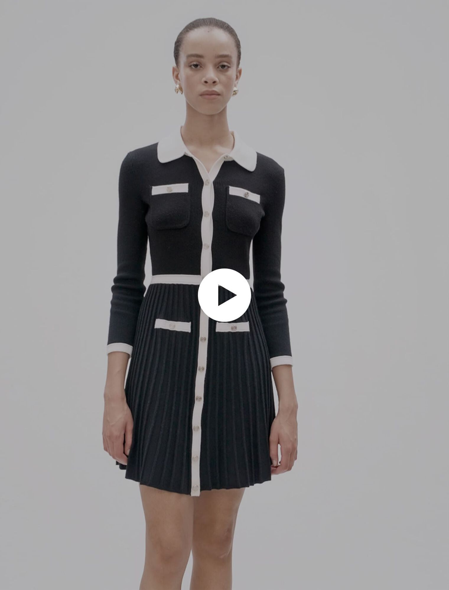 Robe courte en maille