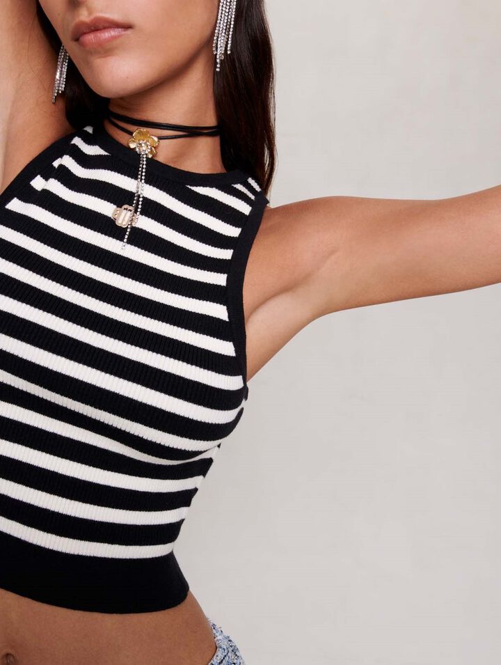 Striped crop top