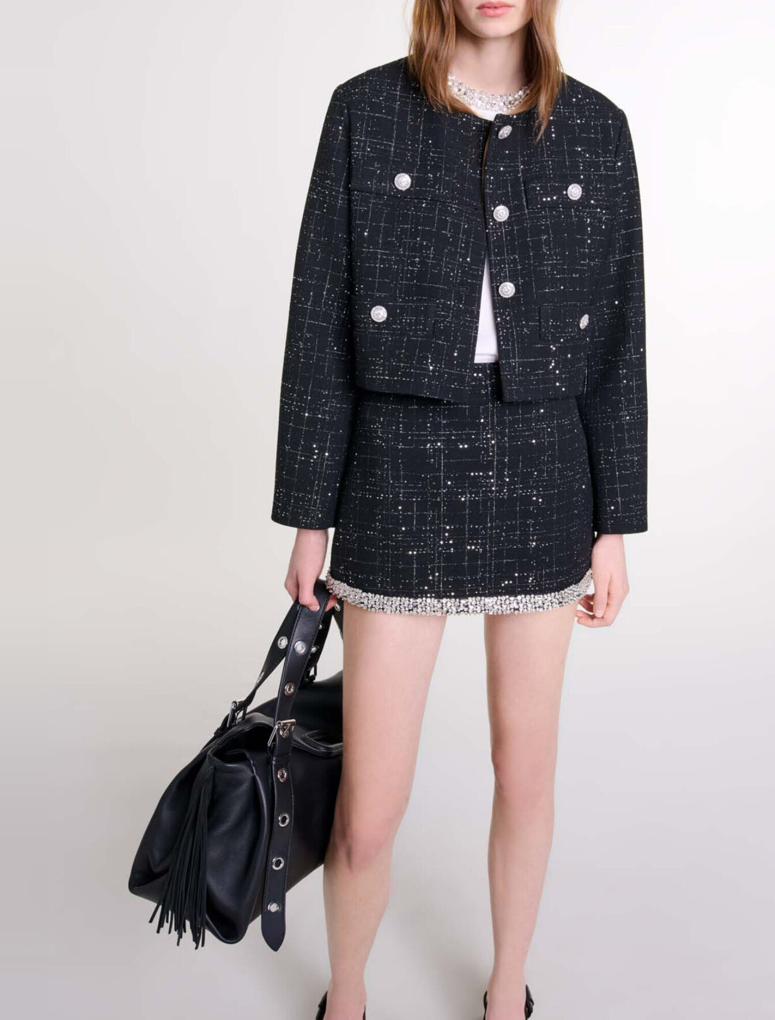 Short tweed jacket