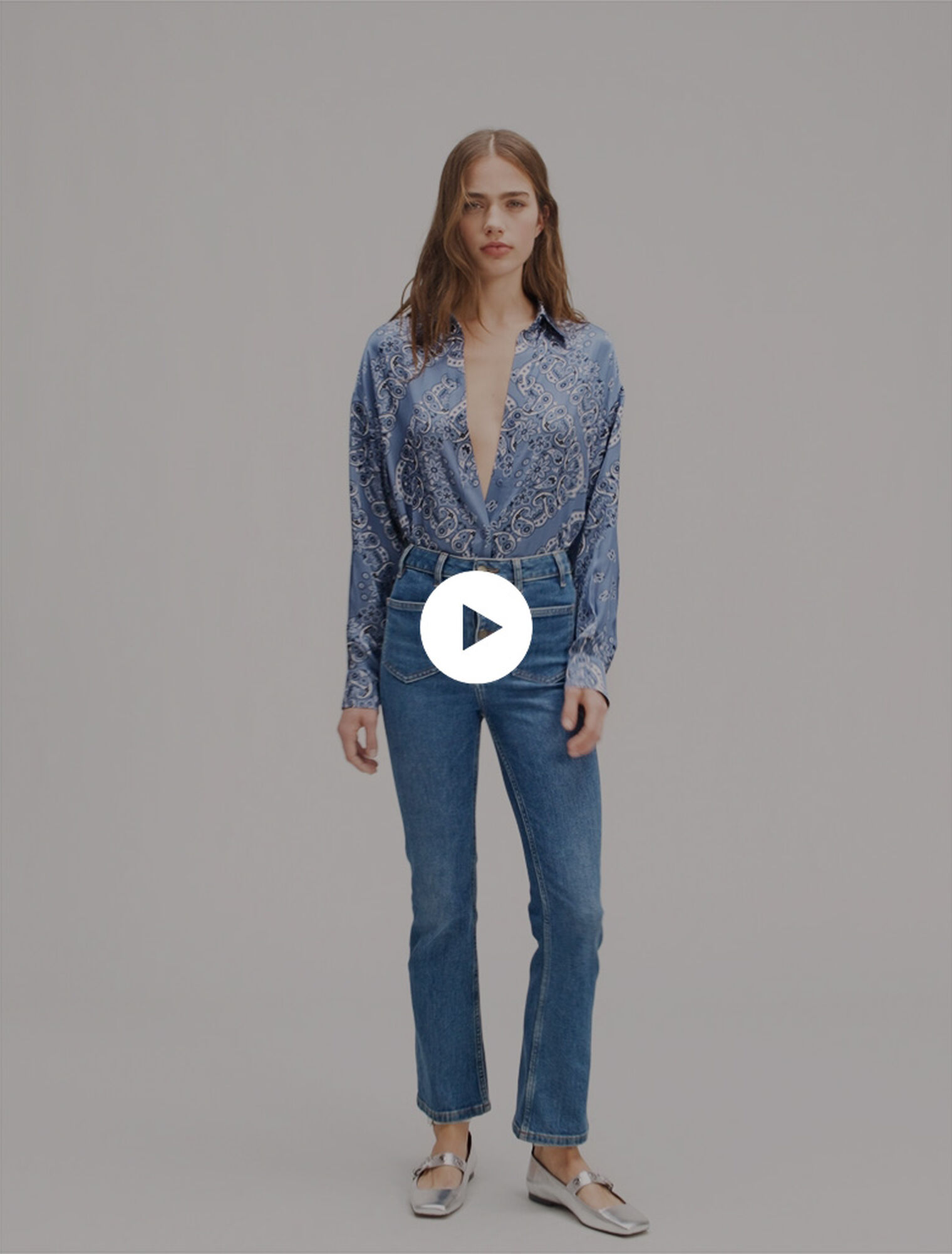 Chemise fluide imprimée