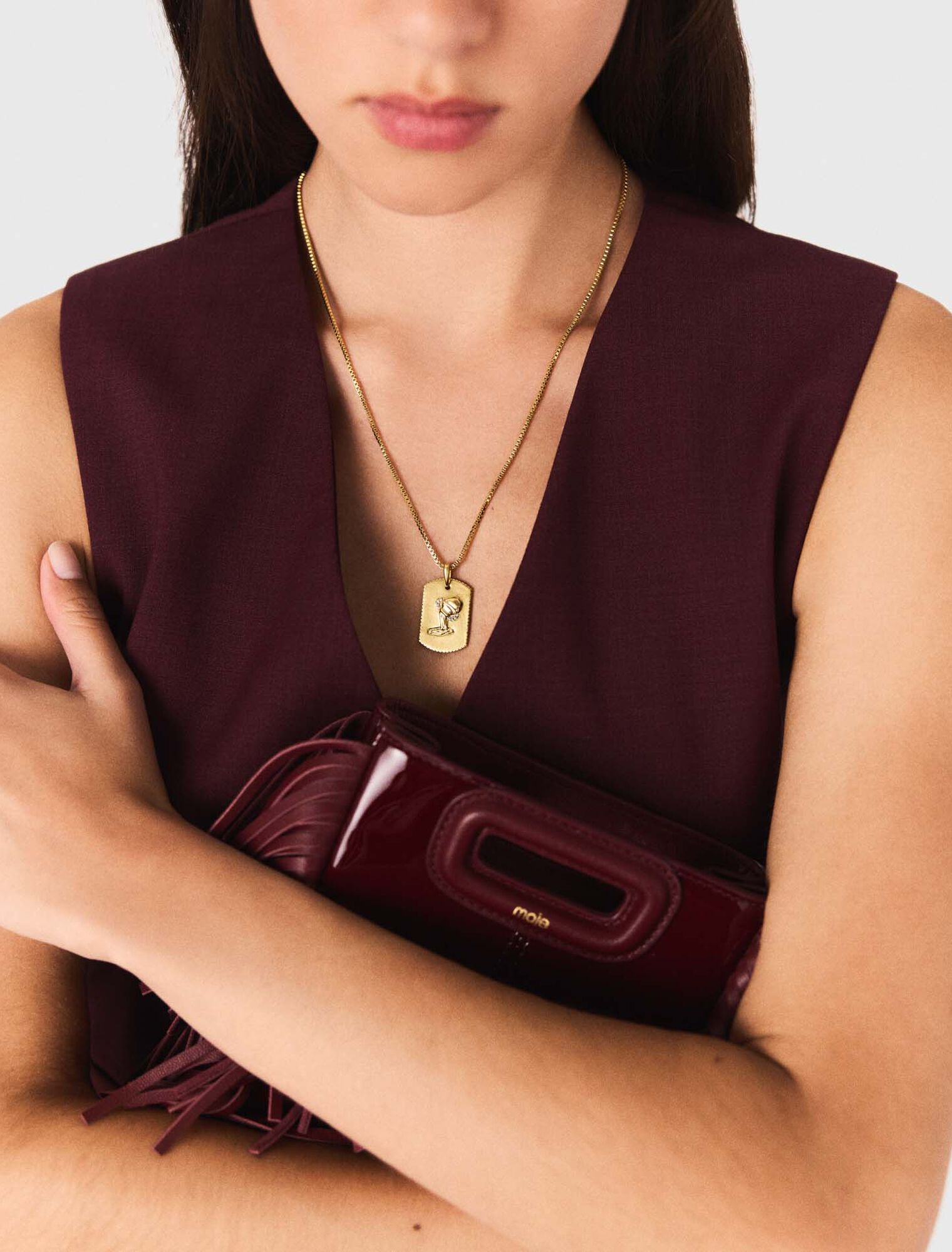Collier plaque signe du zodiaque