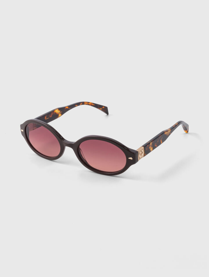 Lunettes ovales en ac&eacute;tate
