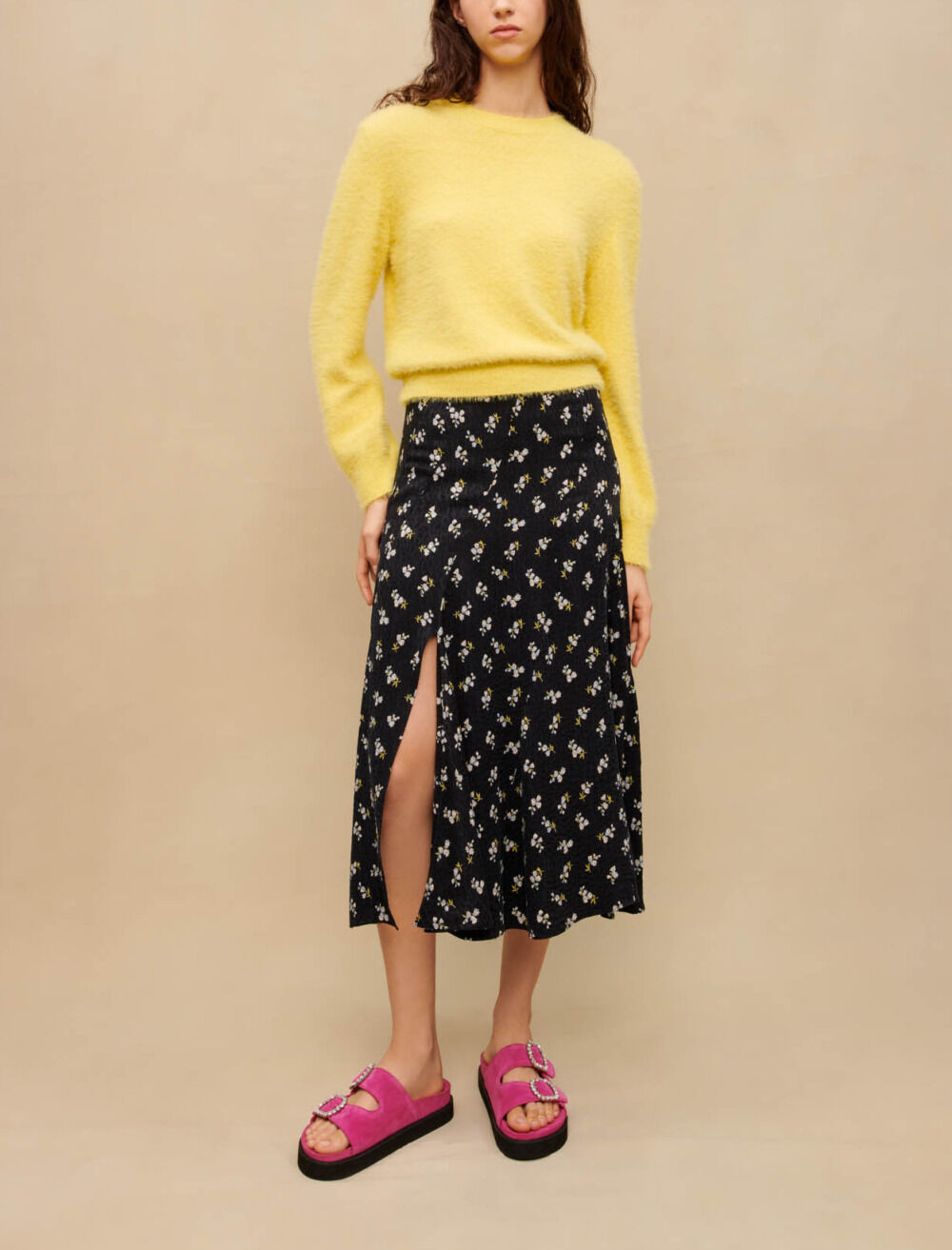 Maje yellow sweater store