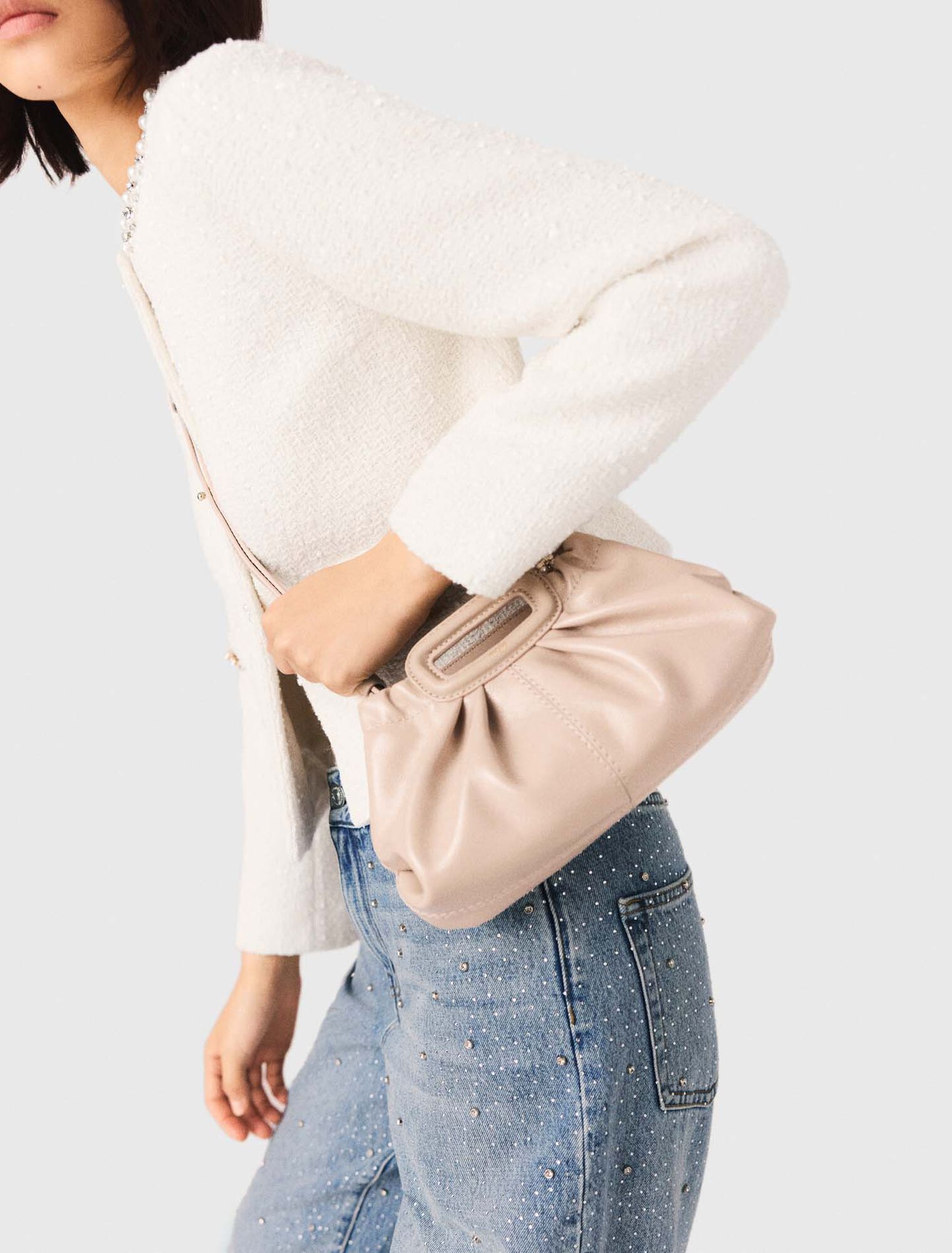 Mini clutch en cuir naplak