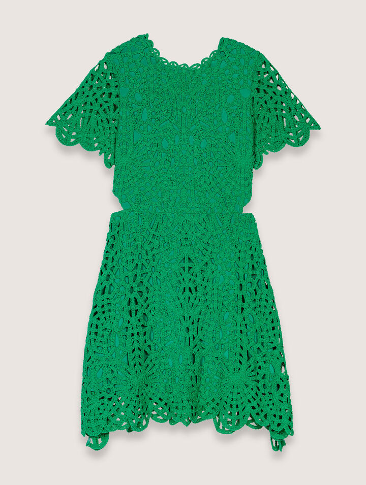 Robe courte en crochet