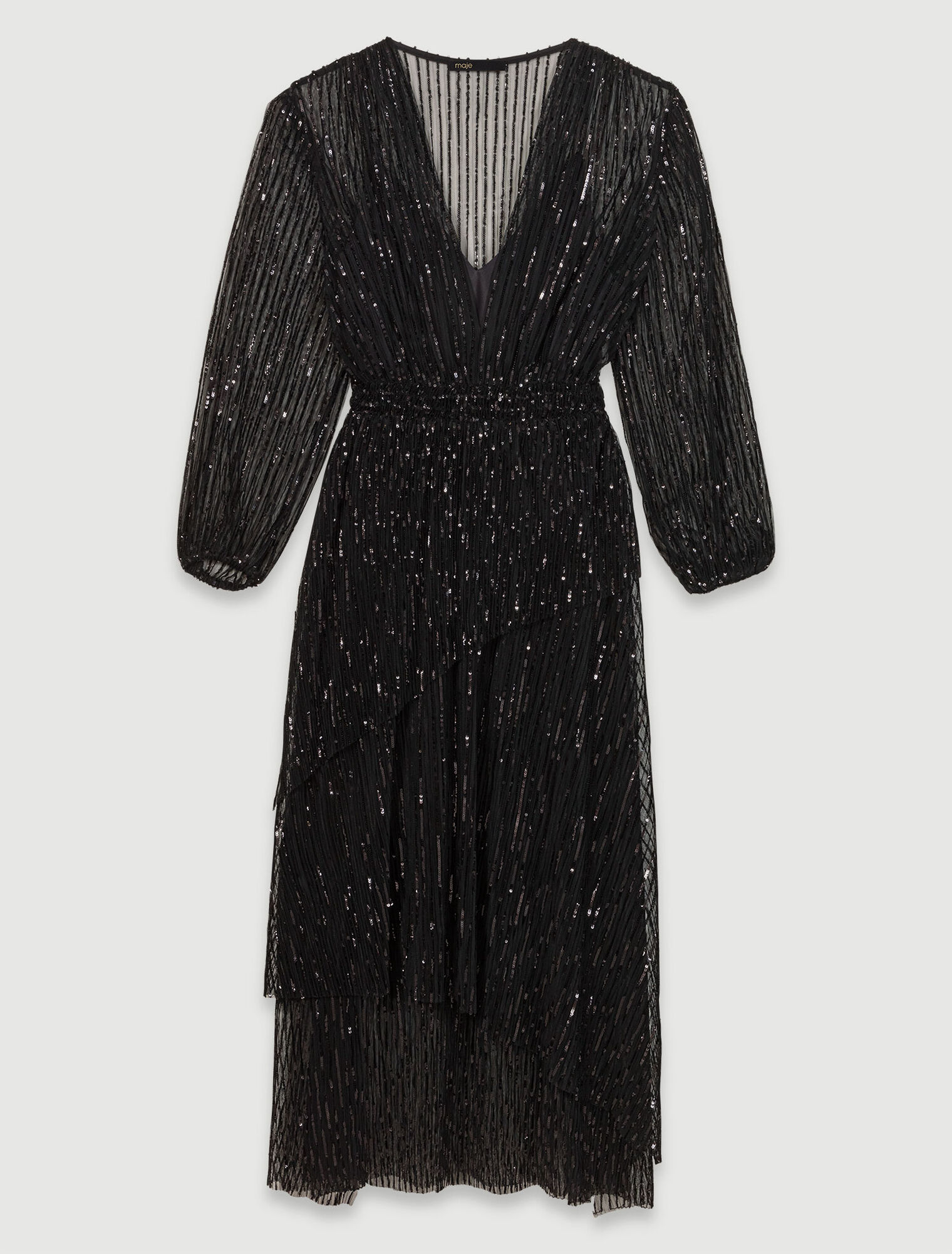 Robe longue à sequins