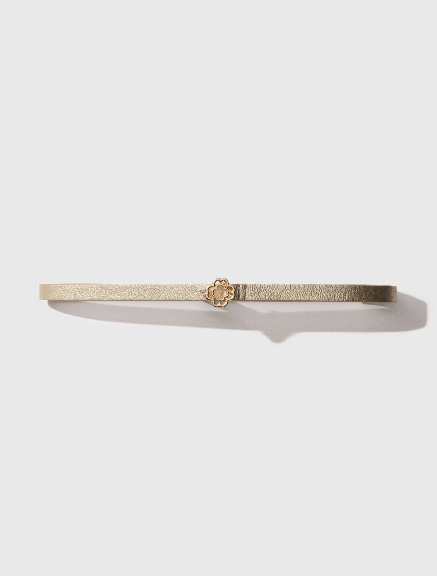 Ceinture fine à boucle Clover