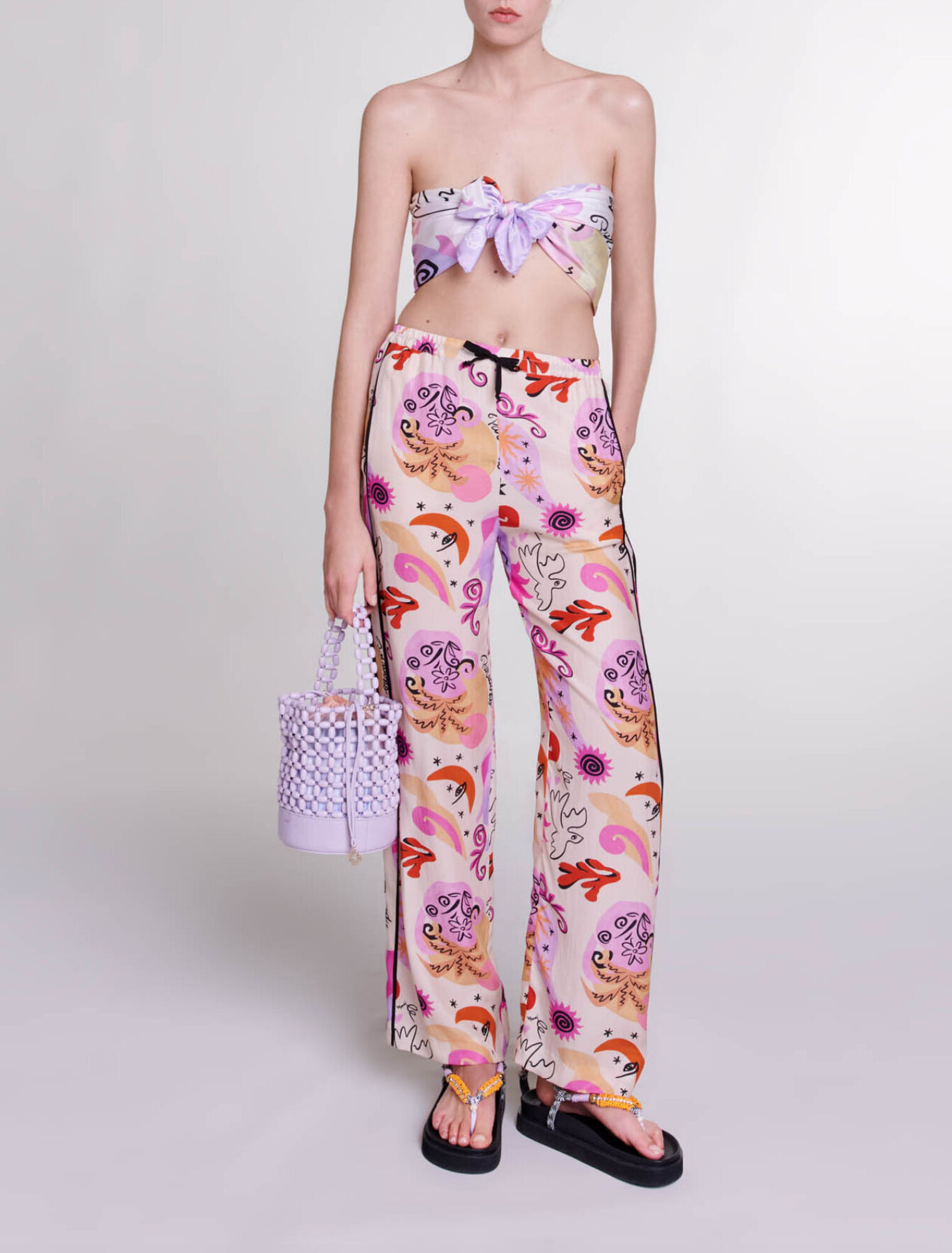 Silk trousers