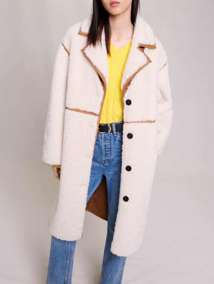 Long patchwork coat