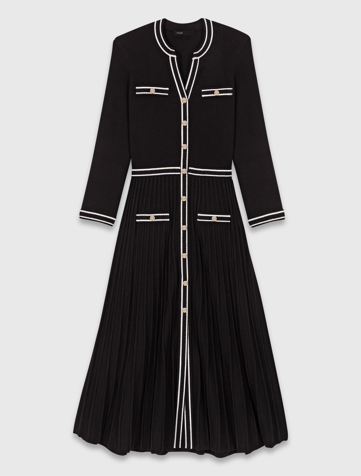 Robe mi-longue en maille