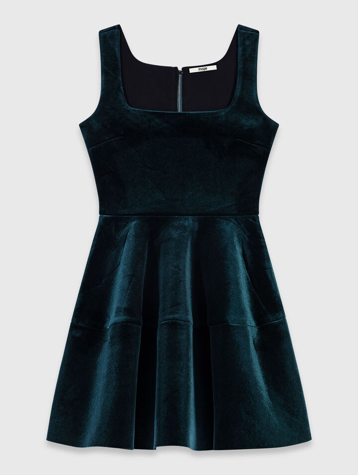Robe patineuse en velours