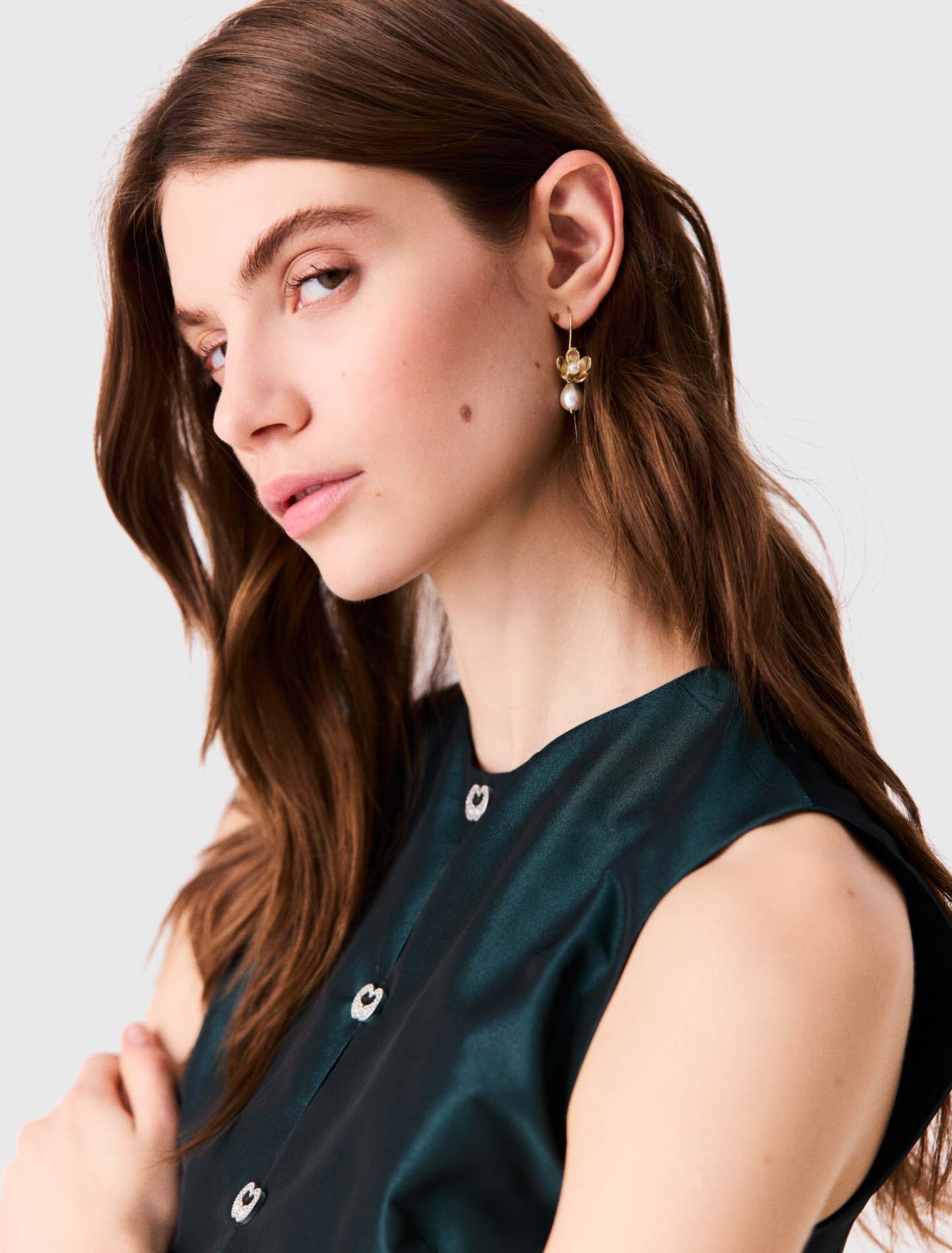 Fine flower earrings