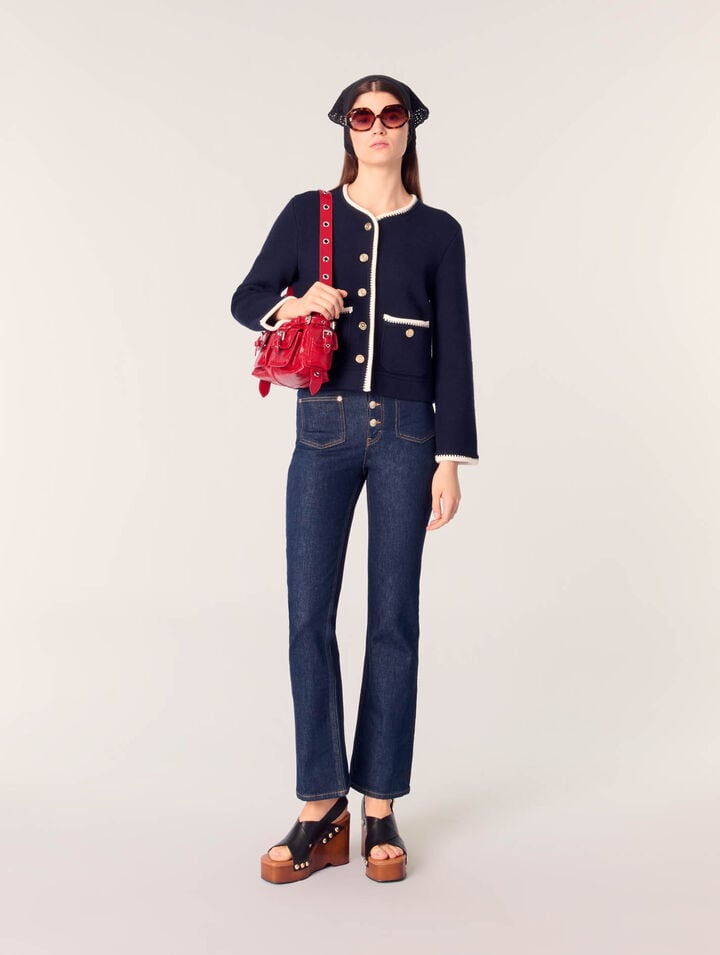 Cardigan en laine mélangée