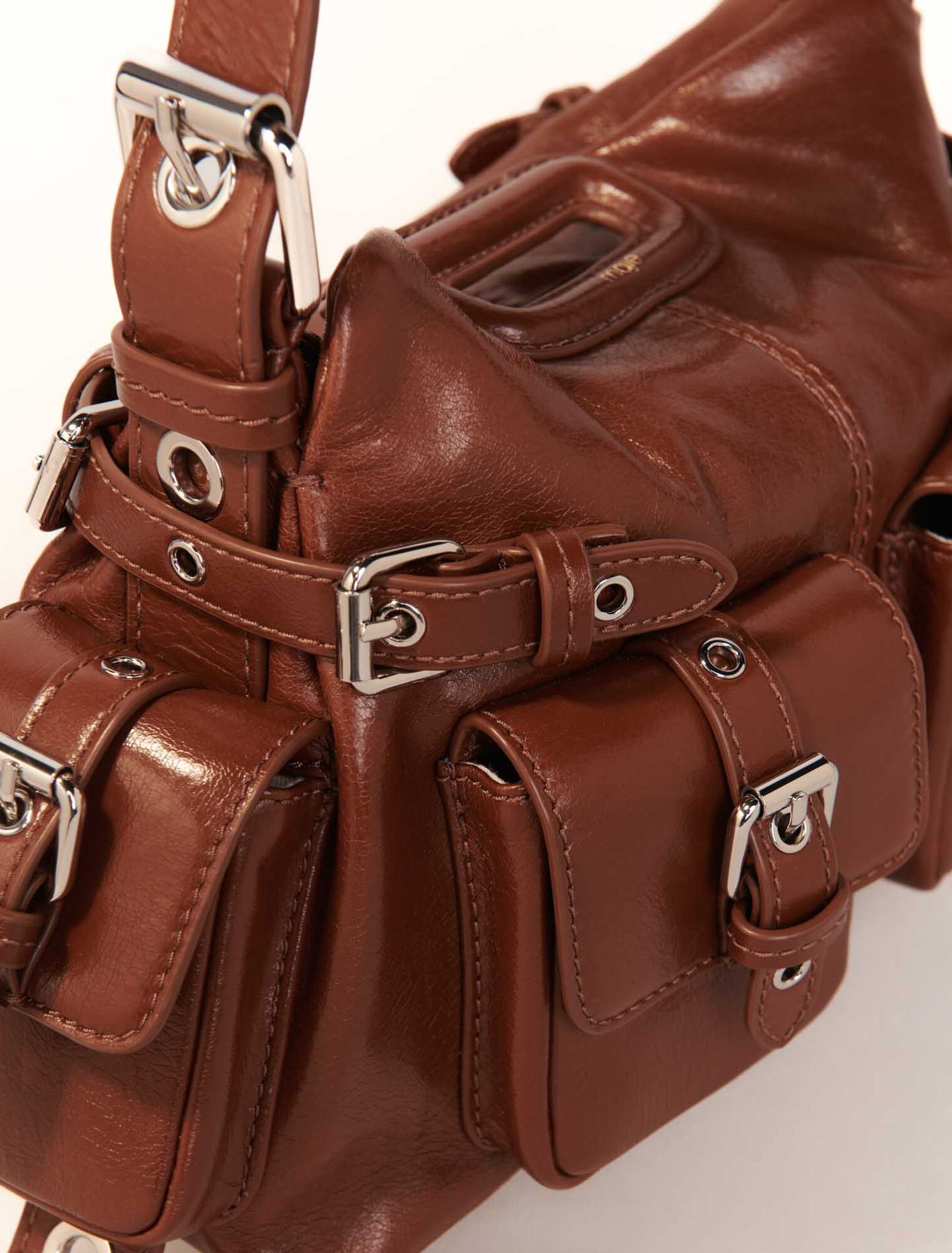 Miss M Mini cargo leather bag