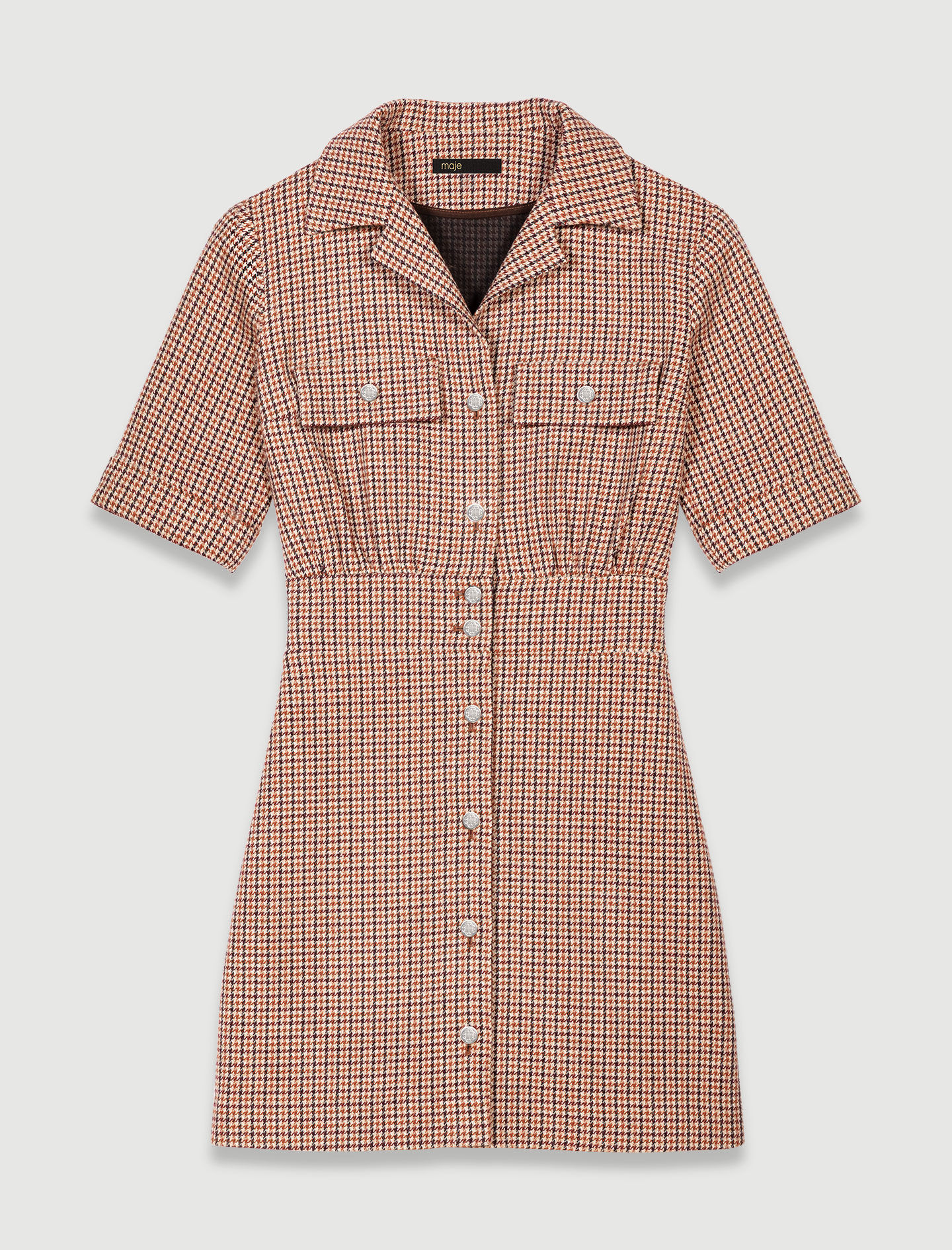 Robe courte pied de poule Robes Maje
