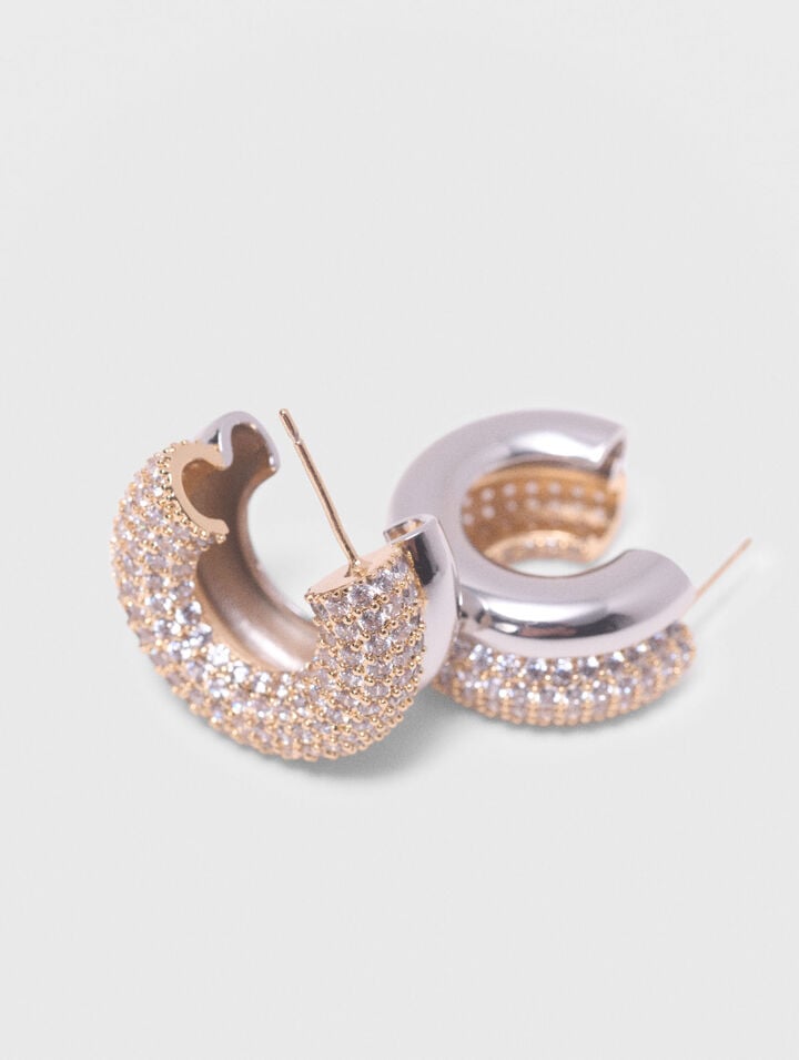 Boucles d'oreilles strassées