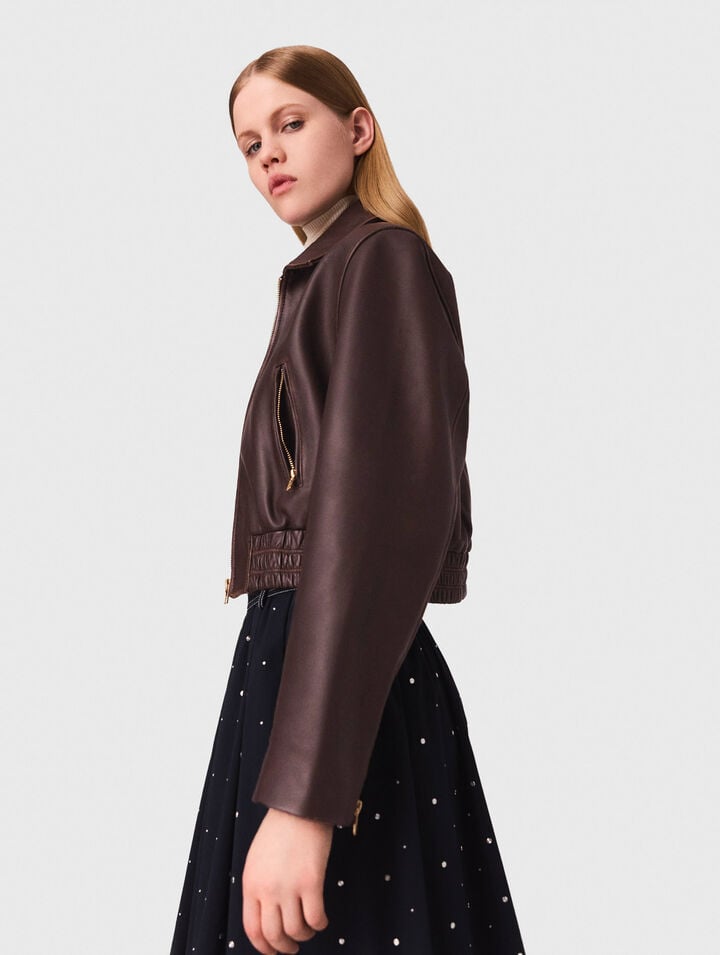 Blouson en cuir vintage