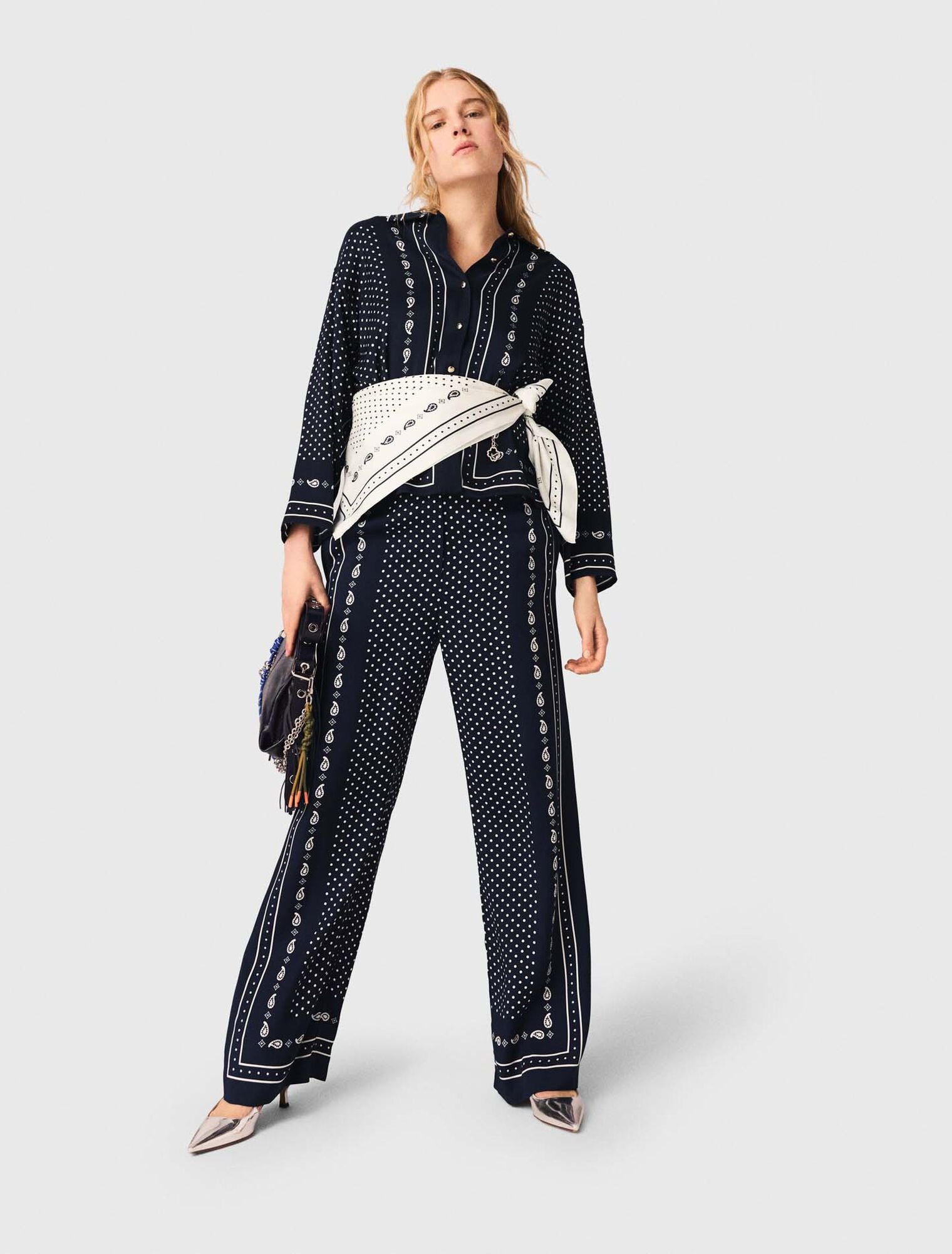 Pantalon fluide imprim&eacute;